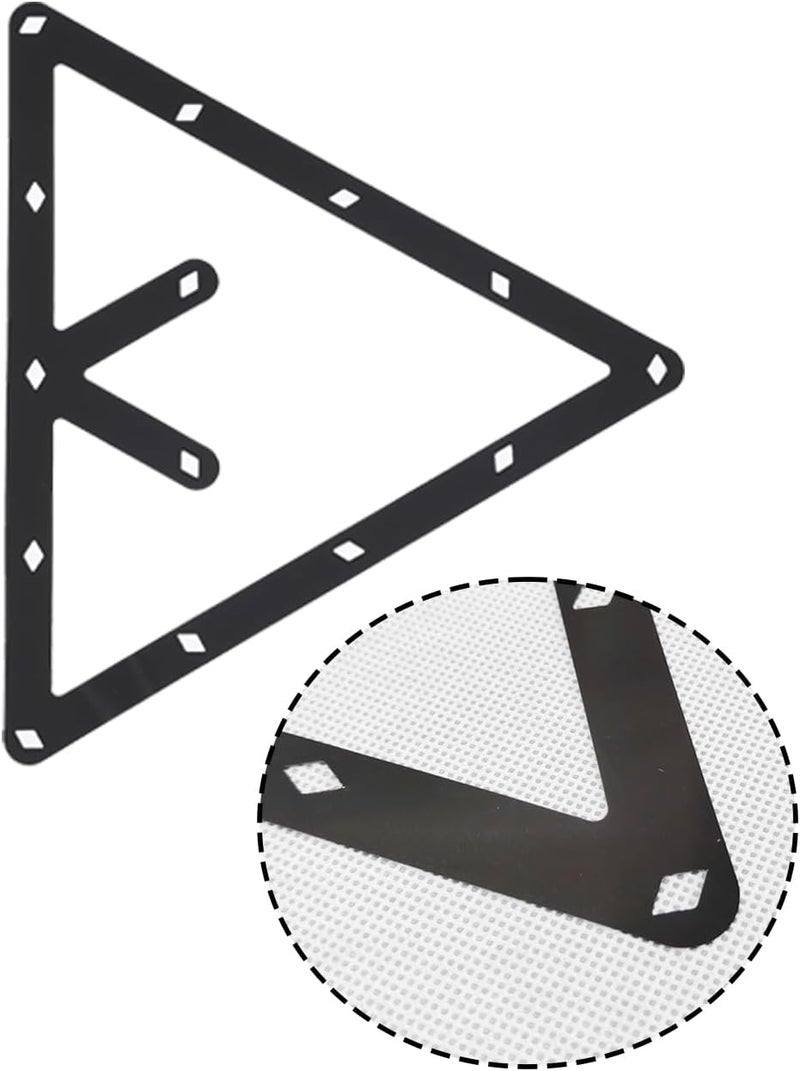 uvbws 6 Pcs Billiards Magic Ball Rack, Triangle Magic Rack 8 9 10 Ball,Bracket triangle club accessories - Image 4